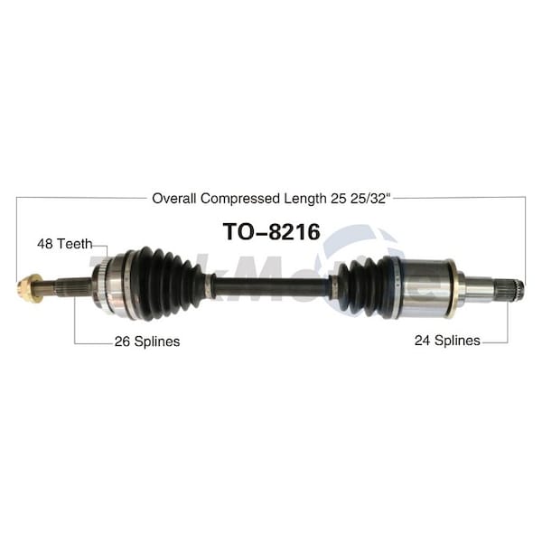 Surtrack Axle Cv Axle Shaft, To-8216 TO-8216 - main